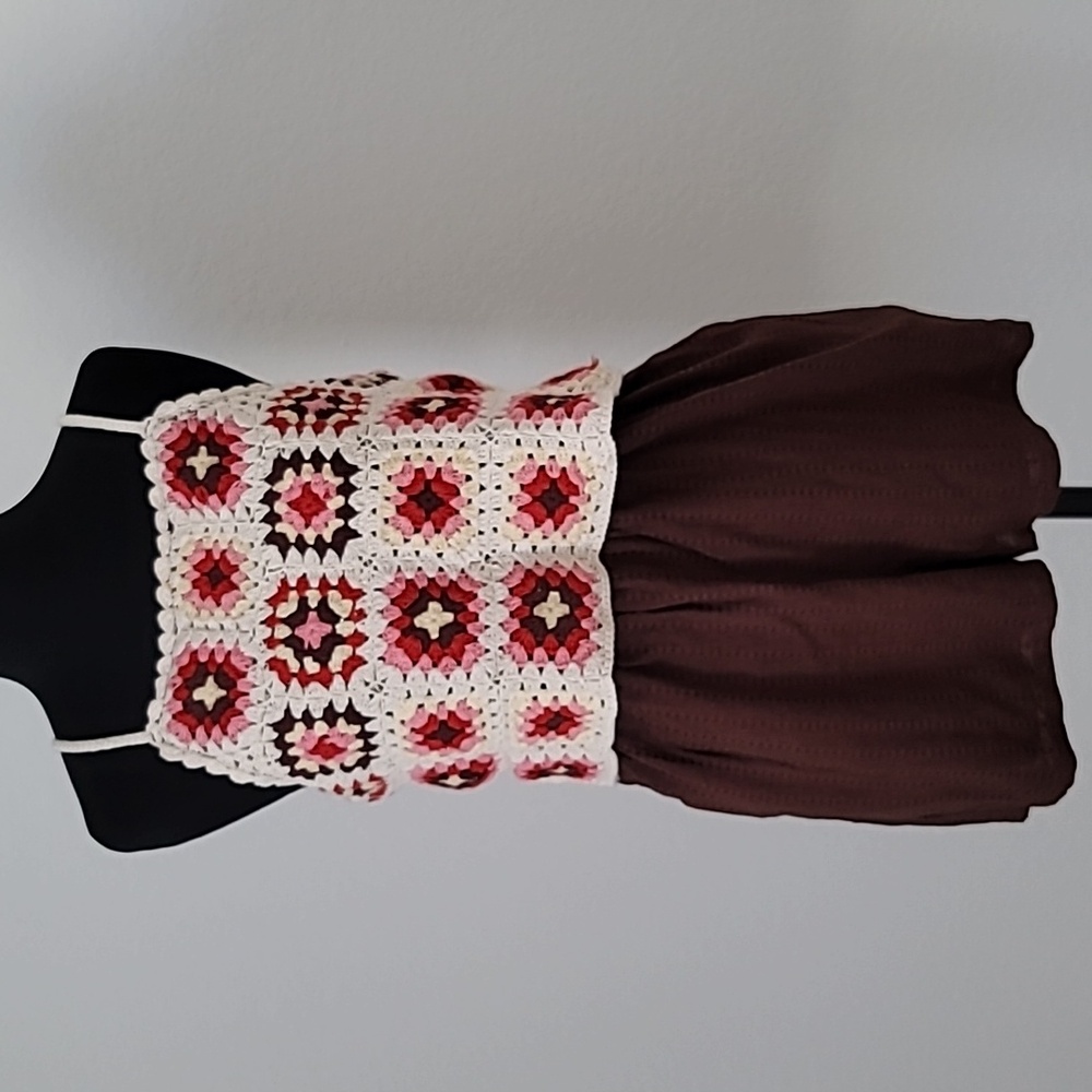 Festival inspired knitted romper w/pockets from Lucky Brand in XS
